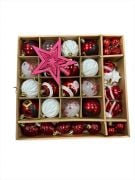 Yılbaşı Top Süs Asetat Kutulu Karışık 37 Parça 6 Cm 5041