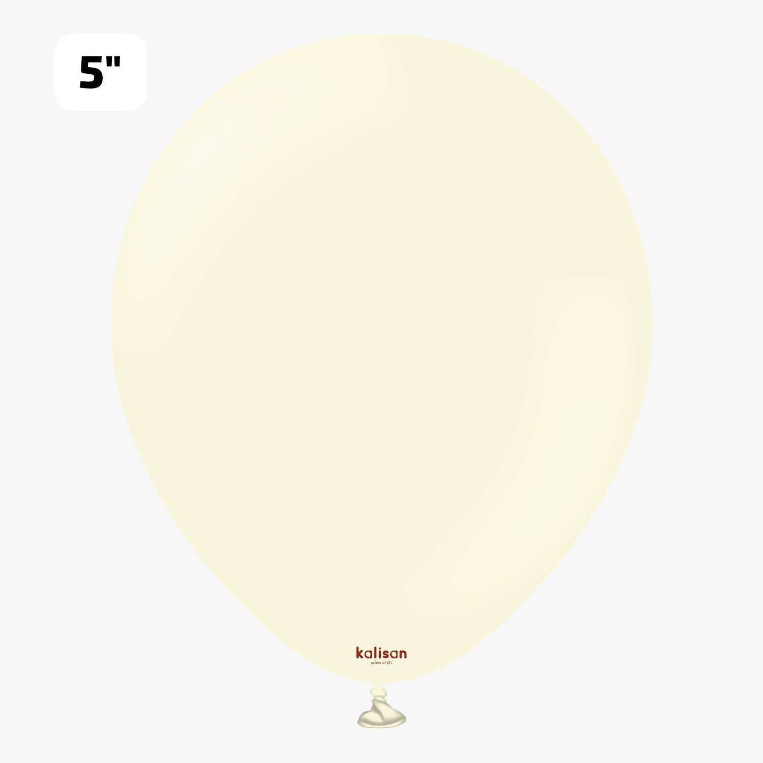 5'' Makaron Pale Sarı 100'lü