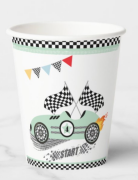 Yarış Arabaları Temalı Bardak 8'li