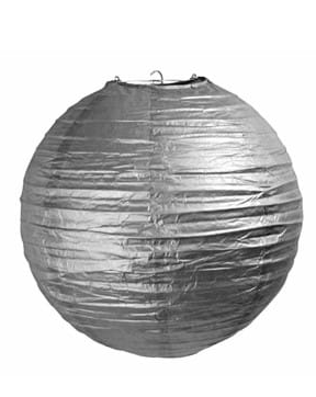 Çin Feneri Gümüş 25 cm