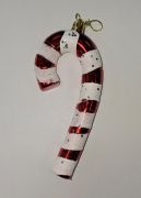 Yılbaşı Süs Asetat Kutulu Baston Kırmızı Beyaz 14 Cm 5102