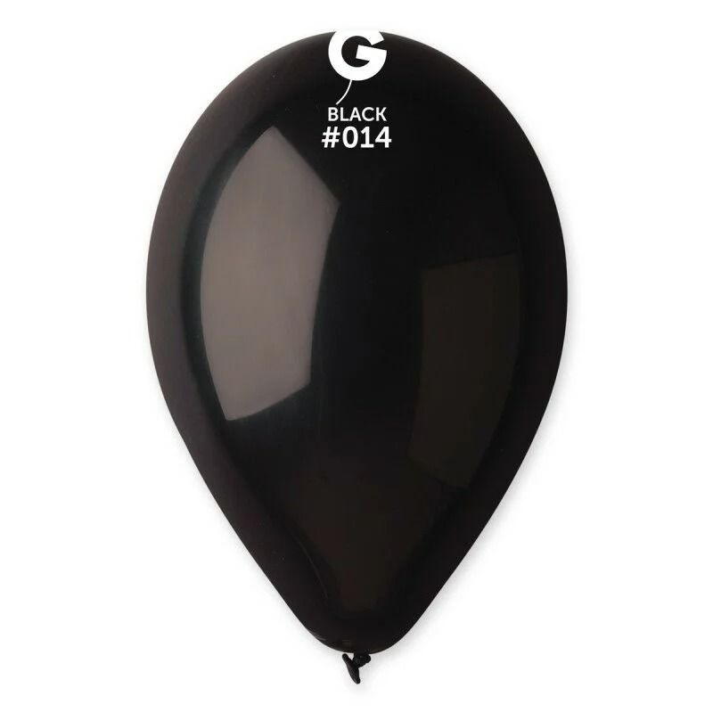 Gemar Pastel Siyah 100'lü paket 26cm / 10'' - Black #014 - G90