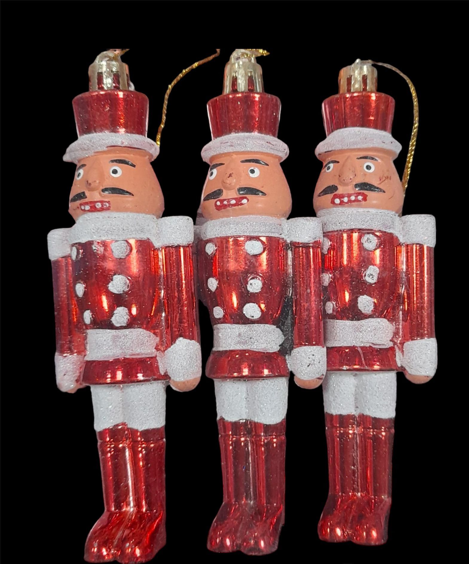 Yılbaşı Süs Asetat Kutulu 13 Cm Kurşun Asker 3'lü 5027