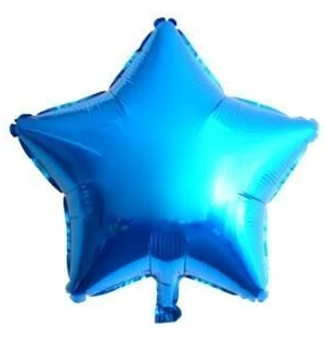 24'' Mavi Yıldız Folyo Balon