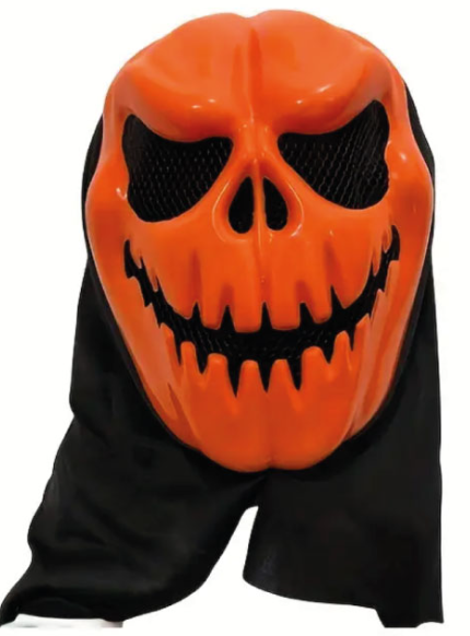 Maske Bal Kabağı Fileli Pumpkin Surat