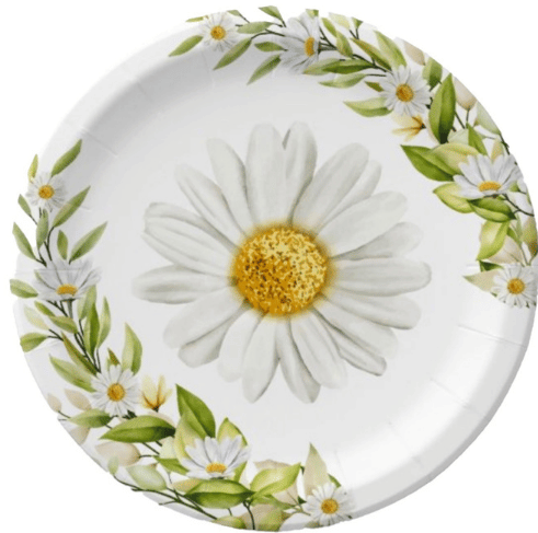 Karton Tabak Papatya 23 Cm 8 Parça