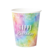 Karton Bardak Makaron Happy Birthday 8 Parça