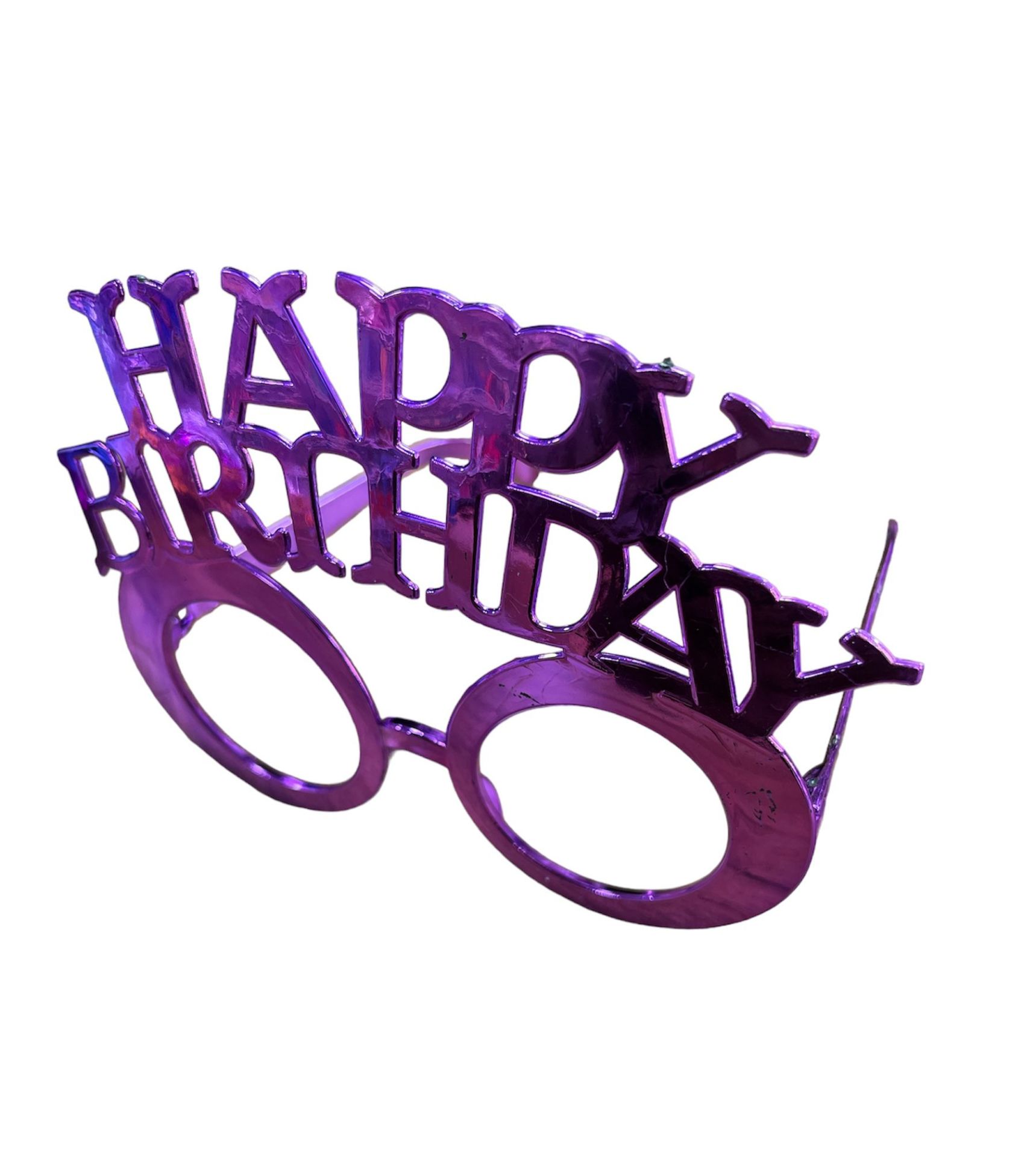 Happy Brithday Mor Camsız Gözlük Parti