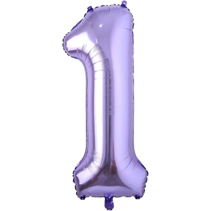 1 Rakam 40'' Mor Folyo Balon