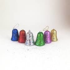 3 Cm Simli Renkli Çan 6'lı  4846