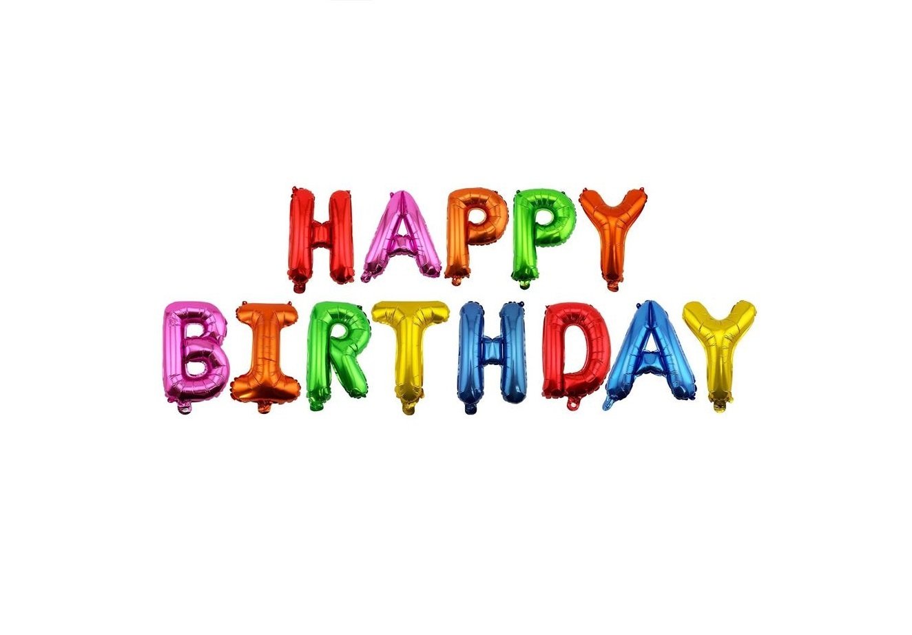 HAPPY BIRTHDAY RENKLİ FOLYO BALON 16 INCH