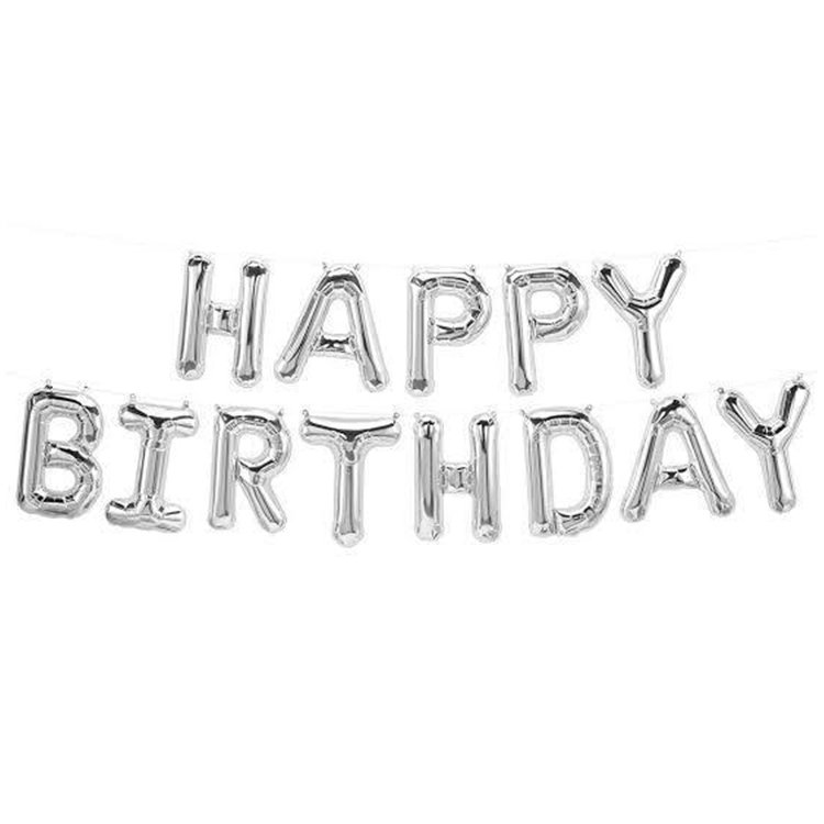 HAPPY BIRTDAY GÜMÜŞ FOLYO BALON 16 INCH