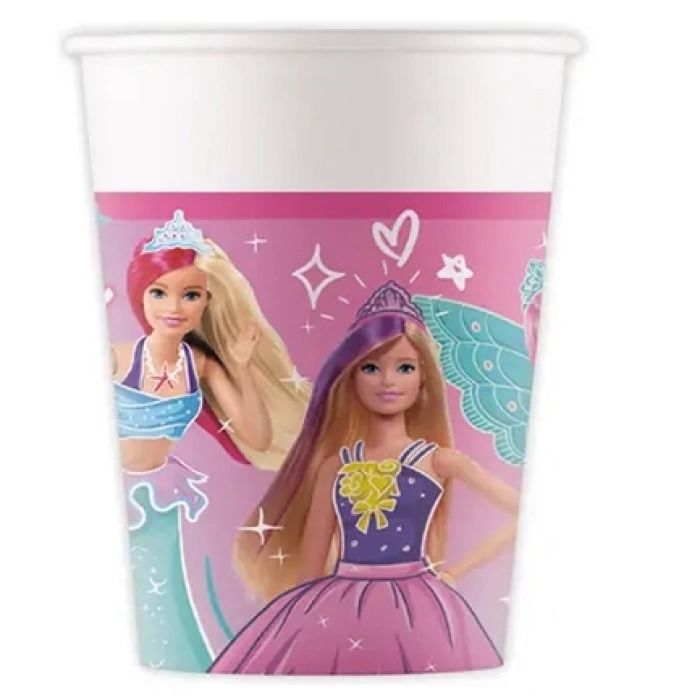 Barbie Bardak 8'li
