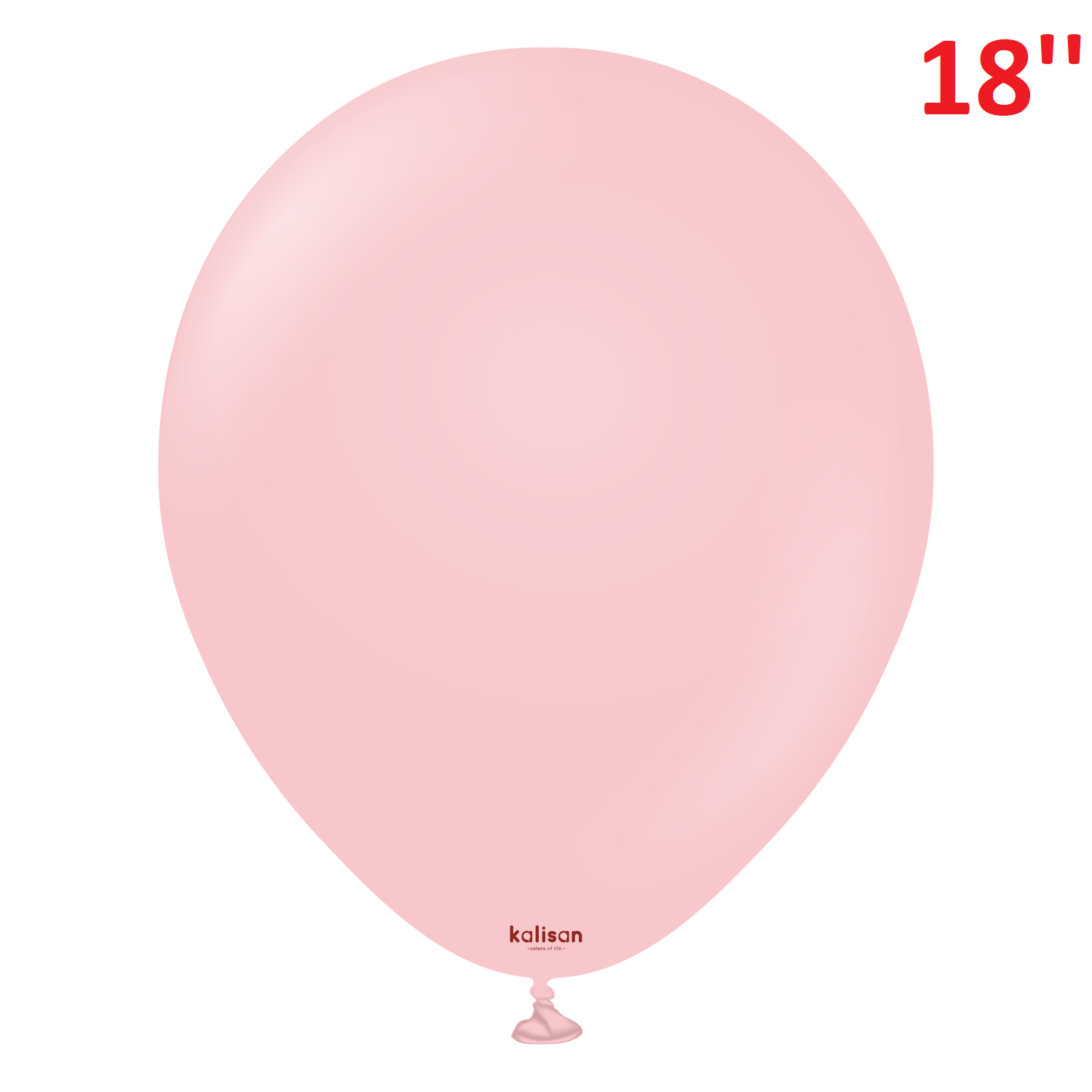 18'' Makaron Balon Pembe 1 Adet