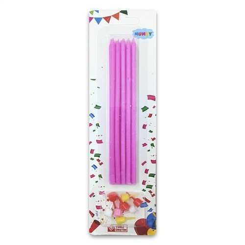20 CM PEMBE MUM 8'Lİ