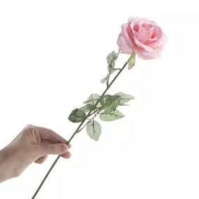 Kadife Gül Açık Pembe Büyük 1 Adet