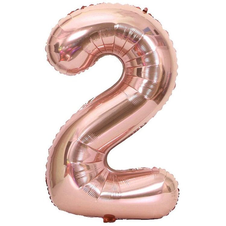 40'' Rose Gold 2 Rakam Folyo Balon 100 Cm