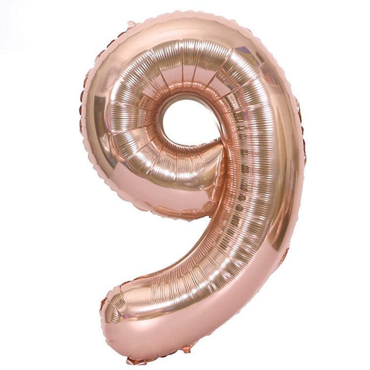 40'' Rose Gold 9 Rakam Folyo Balon 100 Cm