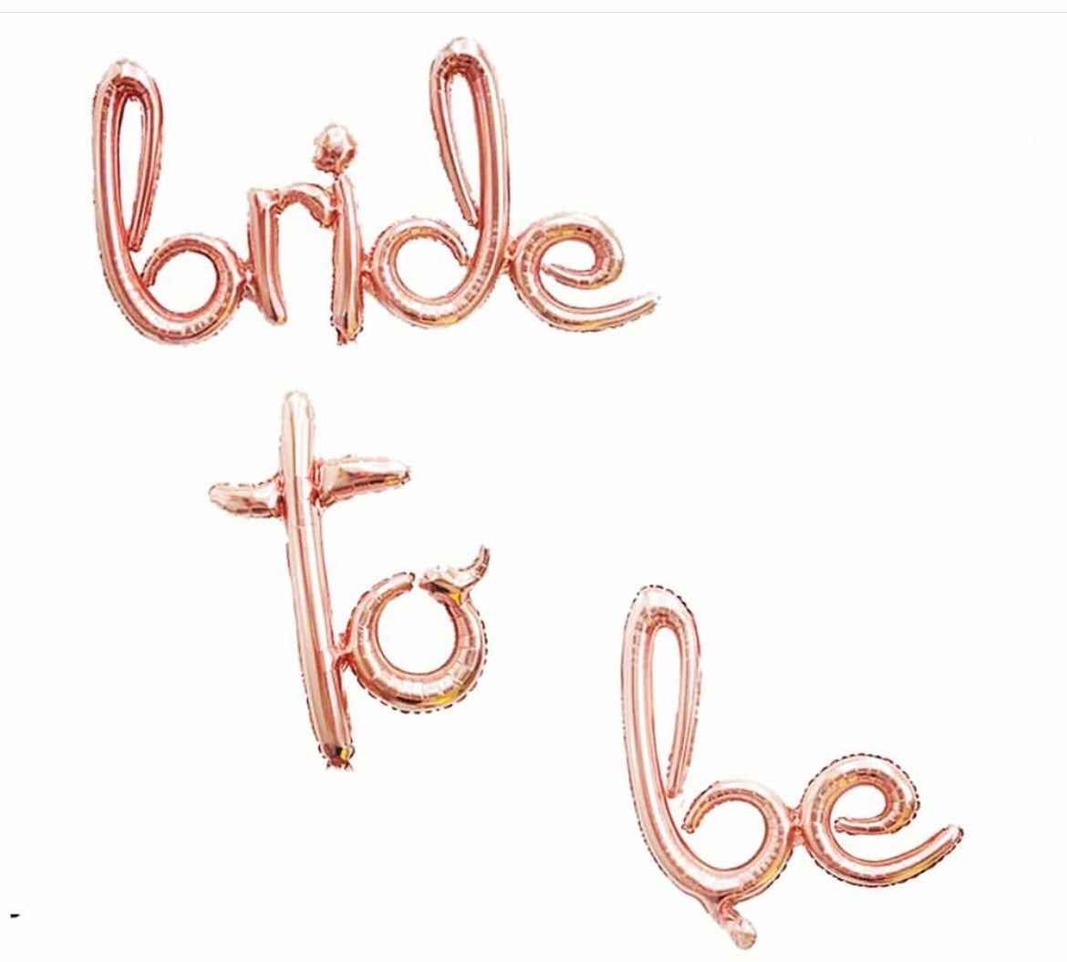 Bride 104*41 To 44*17 Be 46*18 Cm Rose Gold İmza Folyo Balon