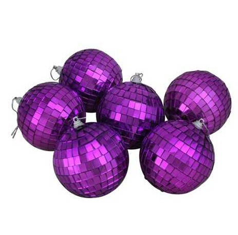 Disko Topu 2 - 2,5 - 3 - 4 Cm 12'li Mor