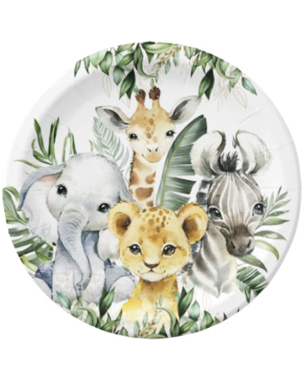Baby Animal Safari Tabak 8'li