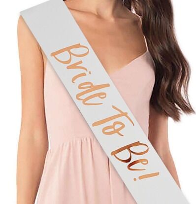 Bride To Be Baskılı Varaklı Lüks Kuşak