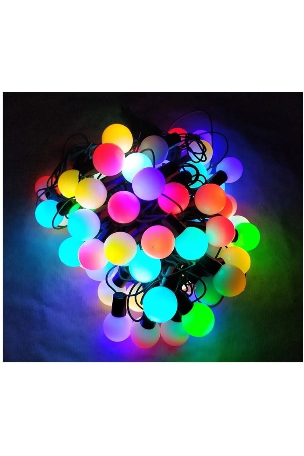 Top Led Işık 20 Ampül RGB 3 metre