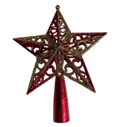 Lüks Tepelik Kırmızı Gold  Desenli 7211