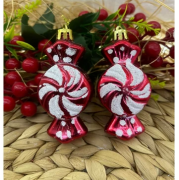 Yılbaşı Süs Asetat Kutulu Şeker Noel Baba  4'lü 5096