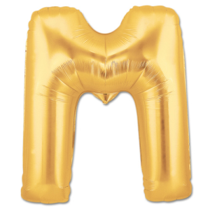 16'' Gold M Harf Folyo Balon