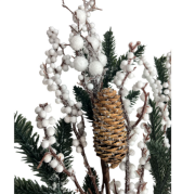 Yılbaşı Kozalaklı Beyaz Karlı Kokina 68 Cm FL-10