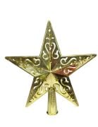 Yılbaşı 20 Cm Desenli Gold Tepelik Süs YP-11