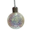 YIlbaşı Top Süs Lüks 8 Cm Sarı Simli Pullu 1 Adet