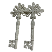 Yılbaşı Dekor Süs Simli Beyaz Anahtar YP-41