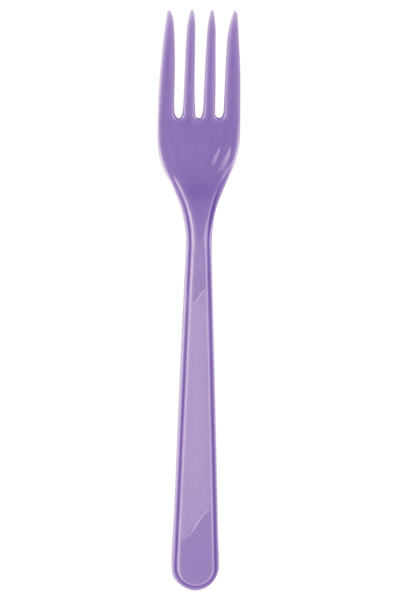 Plastik Çatal Lila 25li
