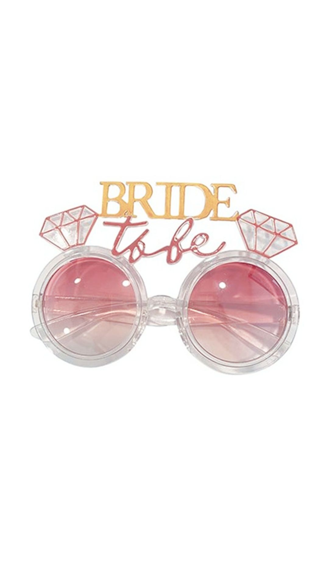 Bride To Be Taşlı Şeffaf Gözlük