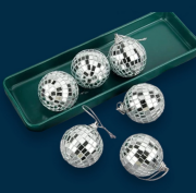 Yılbaşı Top Süs Disko Topu Gümüş 4 Cm 222-2