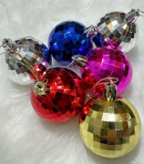 Yılbşı Top Süs Renkli Disko Topu 6 Cm 6'lı 7118