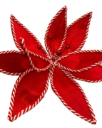 Noel Dekarasyon Yılbaşı Çiçeği Kadife Kırmızı 35 Cm