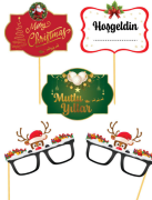 Konuşma Balonu Yılbaşı Partisi Temalı Varaklı 5 Parça