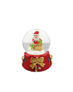 Yılbaşı Kar Küresi Fiyonklu Model 6 Cm Noel Baba Çuvallı Model