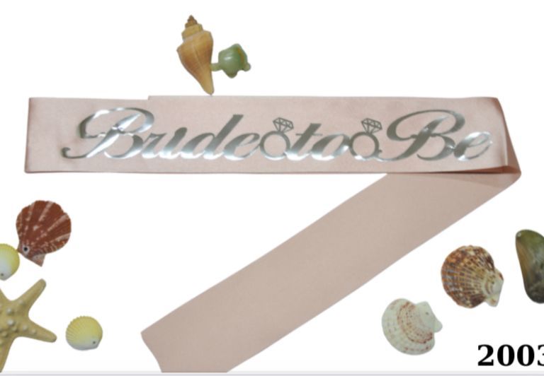 Bride To Be Pembe Gümüş Kuşak
