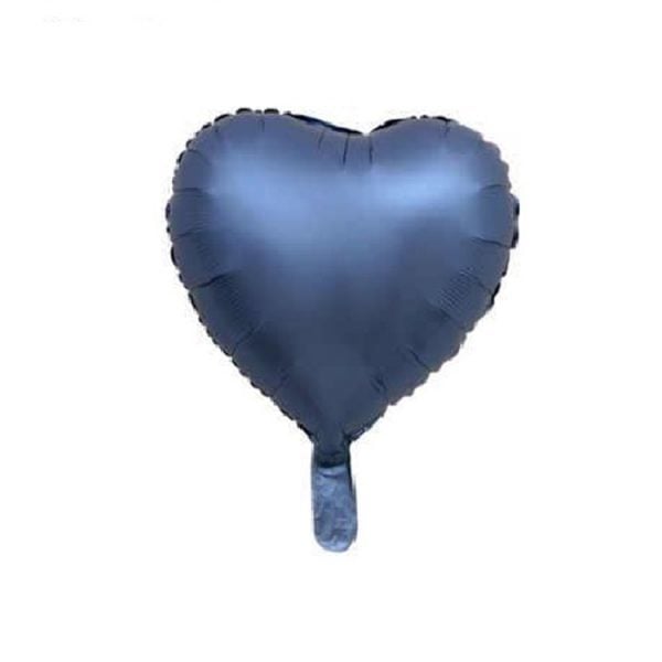18'' Mavi Kalp Saten Balon