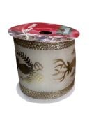 Yılbaşı Kadife Şampanya Kurdele Geyikli 6,3*3 mt