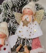 Yılbaşı Ağaç Süs Melek Figürü