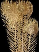 Yılbaşı Dekarasyon Tavuskuşu Gold 2349