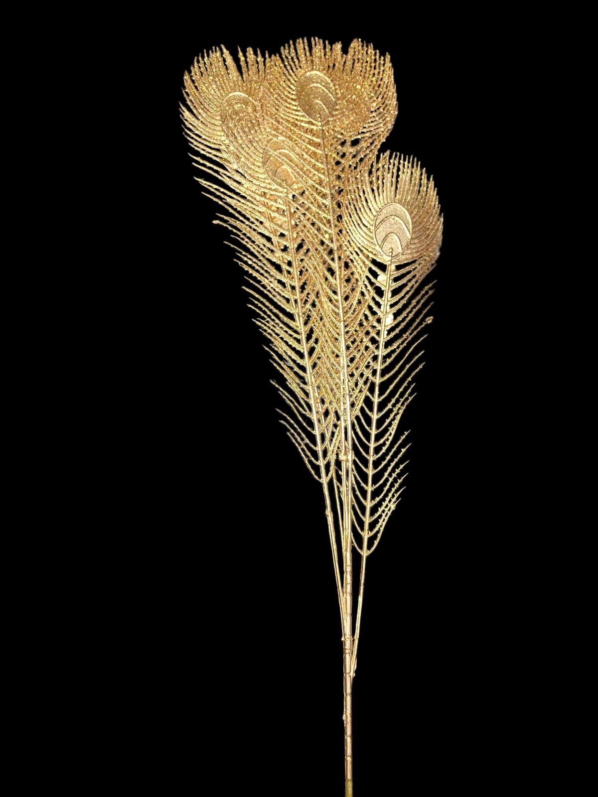 Yılbaşı Dekarasyon Tavuskuşu Gold 2349