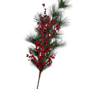 Yılbaşı Süsleme Çubuk Yeşil Kırmızı Detay Kokina 24 Cm 1 Adet 25179