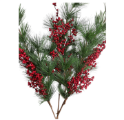 Yılbaşı Süsleme Çubuk Yeşil Kırmızı Detay Kokina 24 Cm 1 Adet 25179