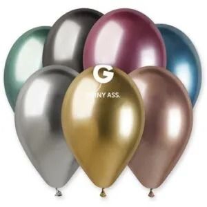 Gemar 13'' Krom Balon Karışık 50 Adet